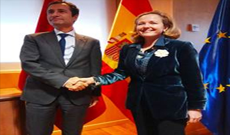 Rencontre de M. le Ministre avec Madame  Nadia CALVIÑO SANTAMARIA,  Ministre espagnole de l’Economie et de l’entreprise 