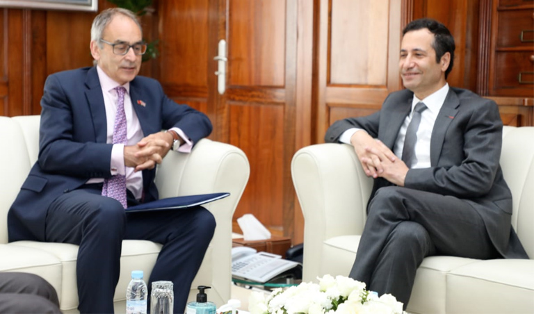 Rencontre entre Monsieur Mohamed BENCHAABOUN et Monsieur Simon MARTIN, Ambassadeur du Royaume-Uni à Rabat
