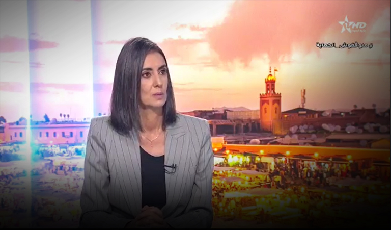 السيدة نادية فتاح، وزيرة الاقتصاد والمالية، ضيفة على نشرة الأخبار الرئيسية  على القناة الأولى