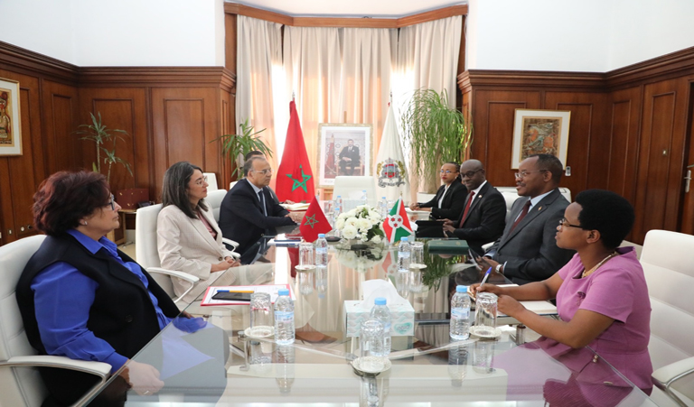 Rencontre de Madame Nadia FETTAH avec Monsieur Audace NIYONZIMA, Ministre des Finances, du Budget et de la Planification au développement de la République du Burundi