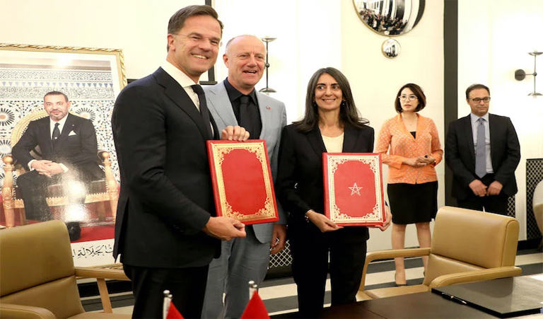 Ceremonia de firma de un Memorando de Entendimiento entre Marruecos y los Países Bajos