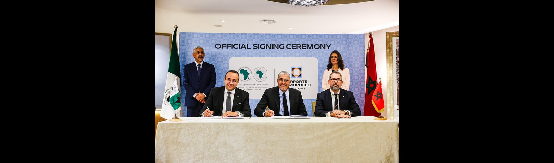 Cérémonie de signature du financement de la BAD en faveur du Programme d’extension et de modernisation des infrastructures aéroportuaires