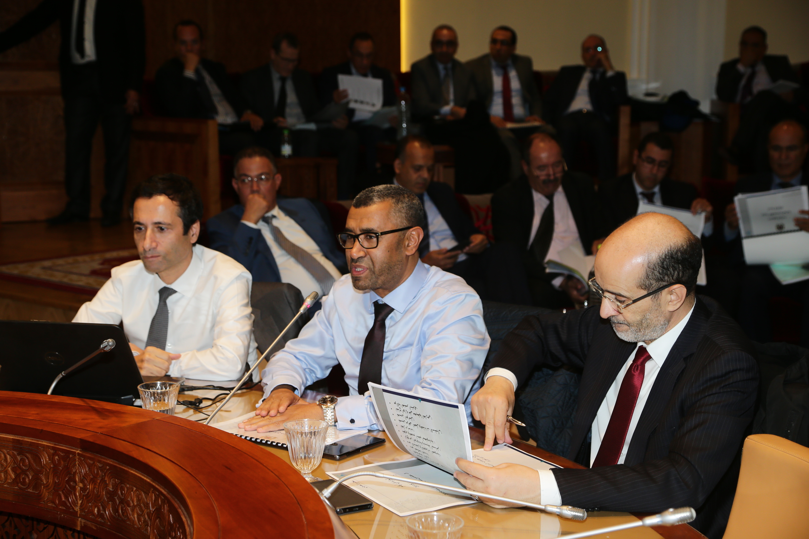 Mr. Mohamed BENCHAABOUN presents the sectoral budget of the MEF for the year 2019 before the Finance and Economic Development Committee of the 1st House of Parliament
