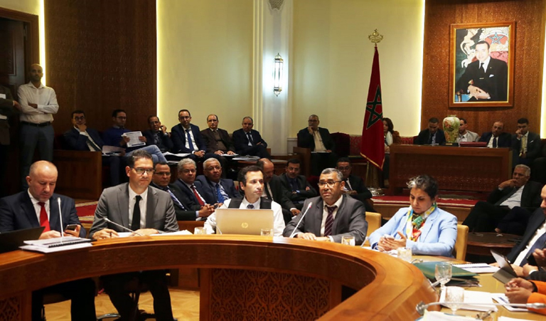 Mr. Mohamed BENCHAABOUN presents the sectoral budget bill 2020 of the Ministry to the Committee of Finance and Economic Development of the first House of Parliament
