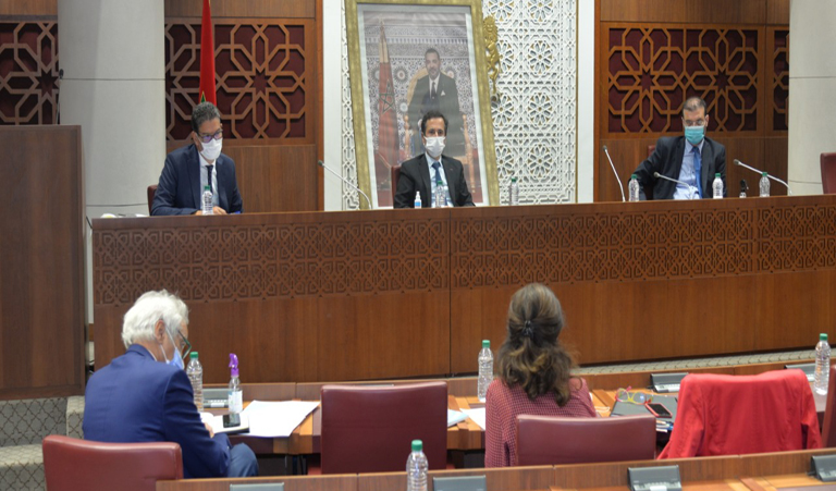 Mr. Mohamed BENCHAABOUN introduces the draft sub-budget 2021 of the Ministry to the Finance, Planning and Economic Development Committee of the House of Councilors