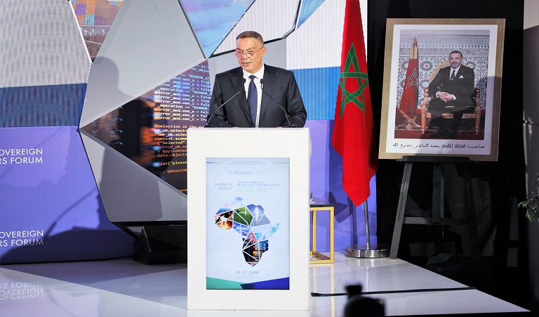 Lancement des travaux du Forum Africain des Investisseurs Souverains  (ASIF) : M. Fouzi LEKJAA donne lecture au Message Royal adressé par Sa Majesté le Roi Mohammed VI aux participants