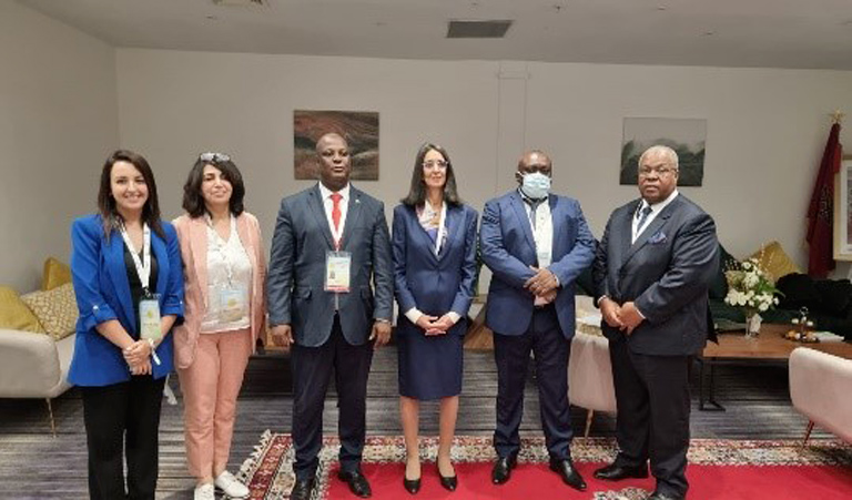 Mrs. Nadia FETTAH,  held bilateral meetings with Mr. Engrácio DA GRACA , Minister of Planning, Finance and Blue Economy of the Republic of Sao Tome and Principe and Mr. Hervé NDOBA, Minister of Finance and Budget of the Central African Republic.