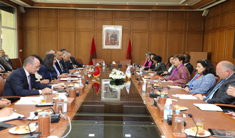 The Minister receives the MD of the International Monetary Fund